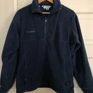 Columbia Men's Small Navy Blue Fleece Jacket